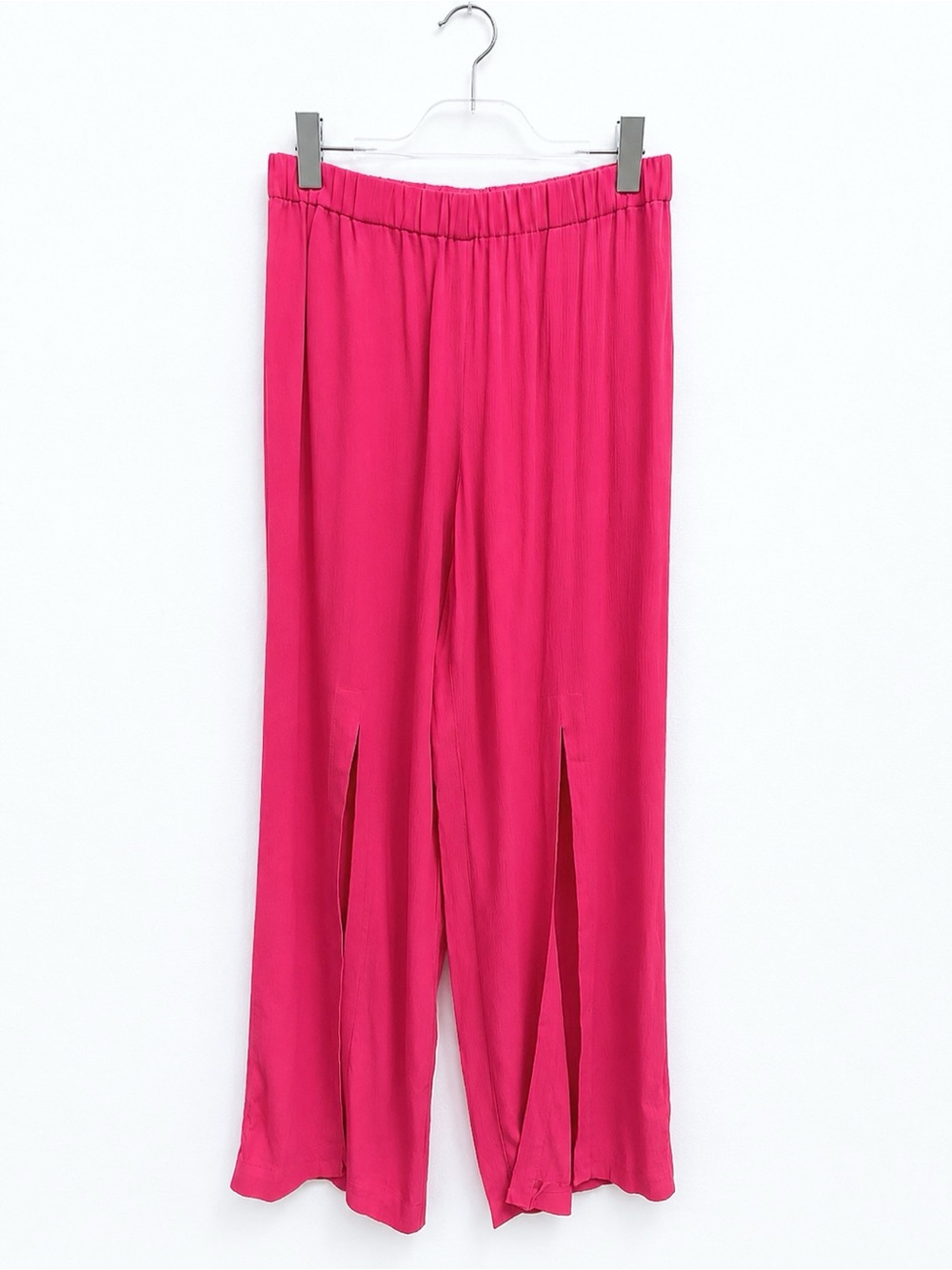 Trina Turk Hot Pink Split-Hem Pants